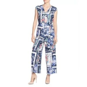 ❤️TAHARI PRINT WIDE LEG JUMPSUIT